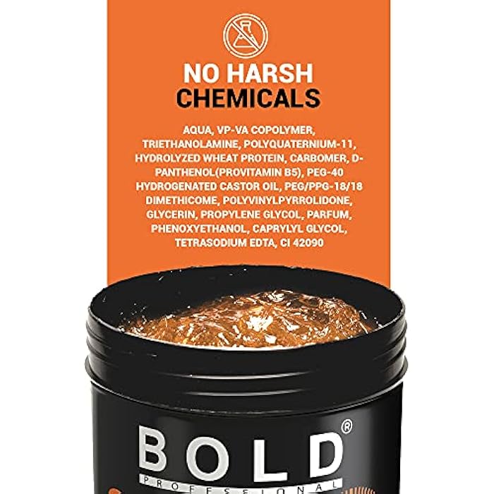 Bold Professional Triple Action Strong Hair Gel - Pro Vitamin B5 - Long-Lasting Shine - Power - 1000 Ml - Image 3